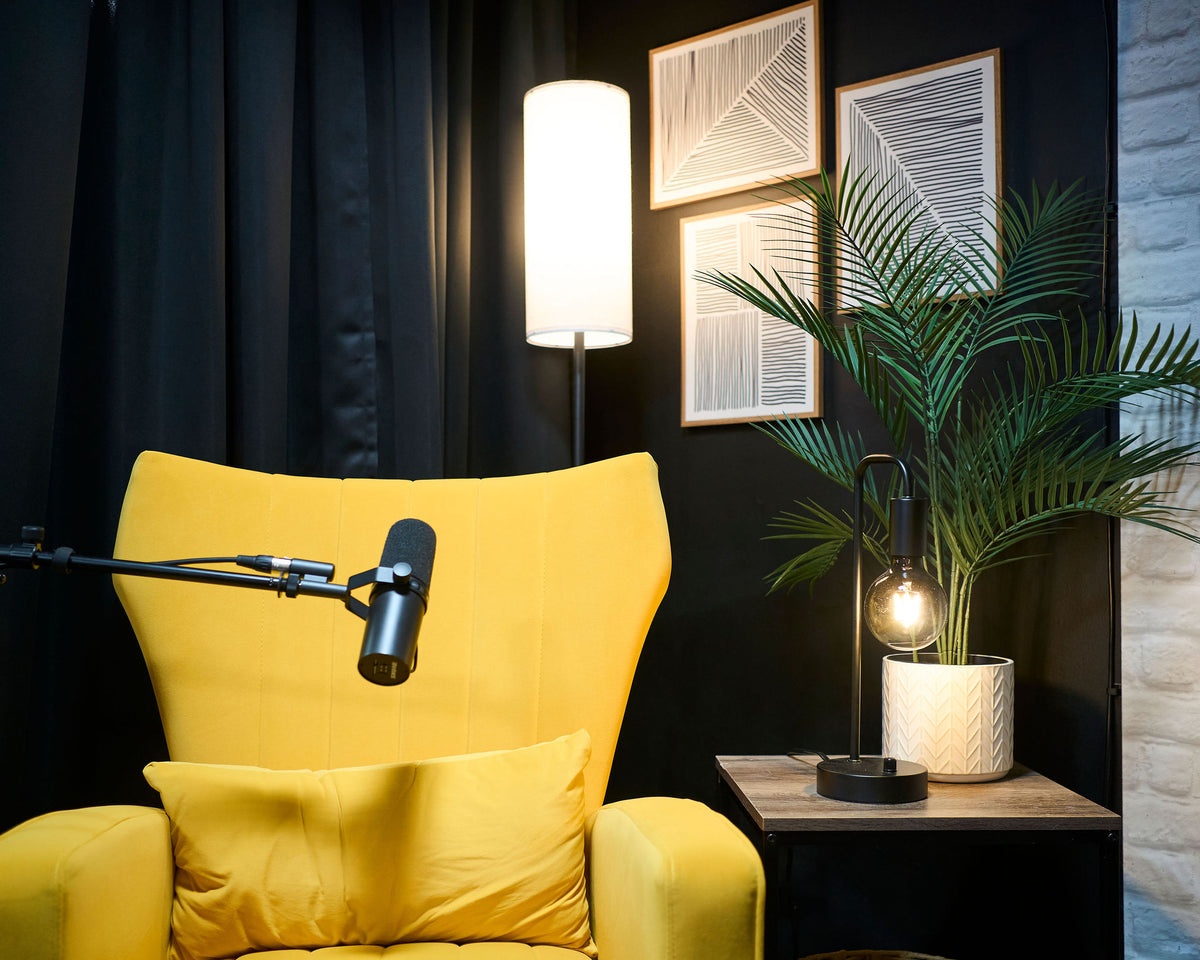 podcast recording corner