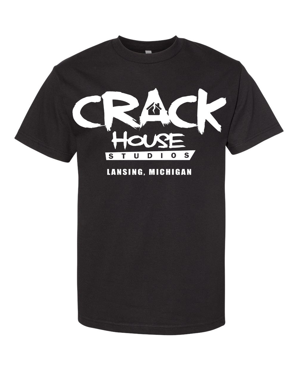 Crack House Studios – Black (Shirt) [Front & Back]