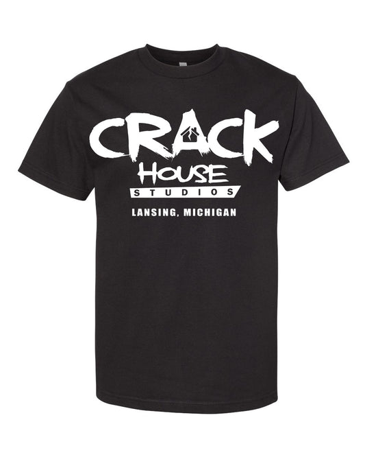 Crack House Studios – Black (Shirt) [Front & Back]