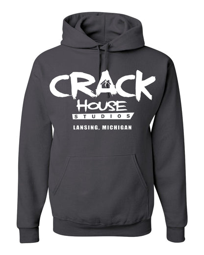 Crack House Studios – Dark Grey (Hoodie) [Front & Back]