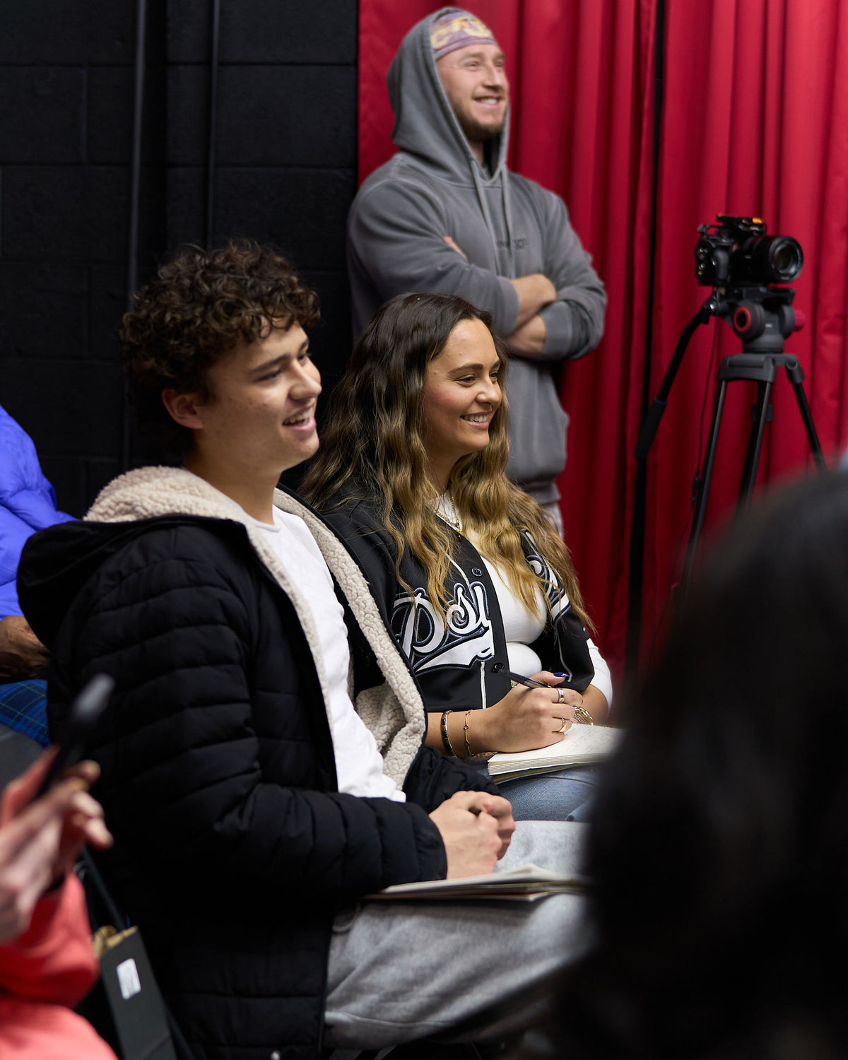 attendees listening during a studio workshop