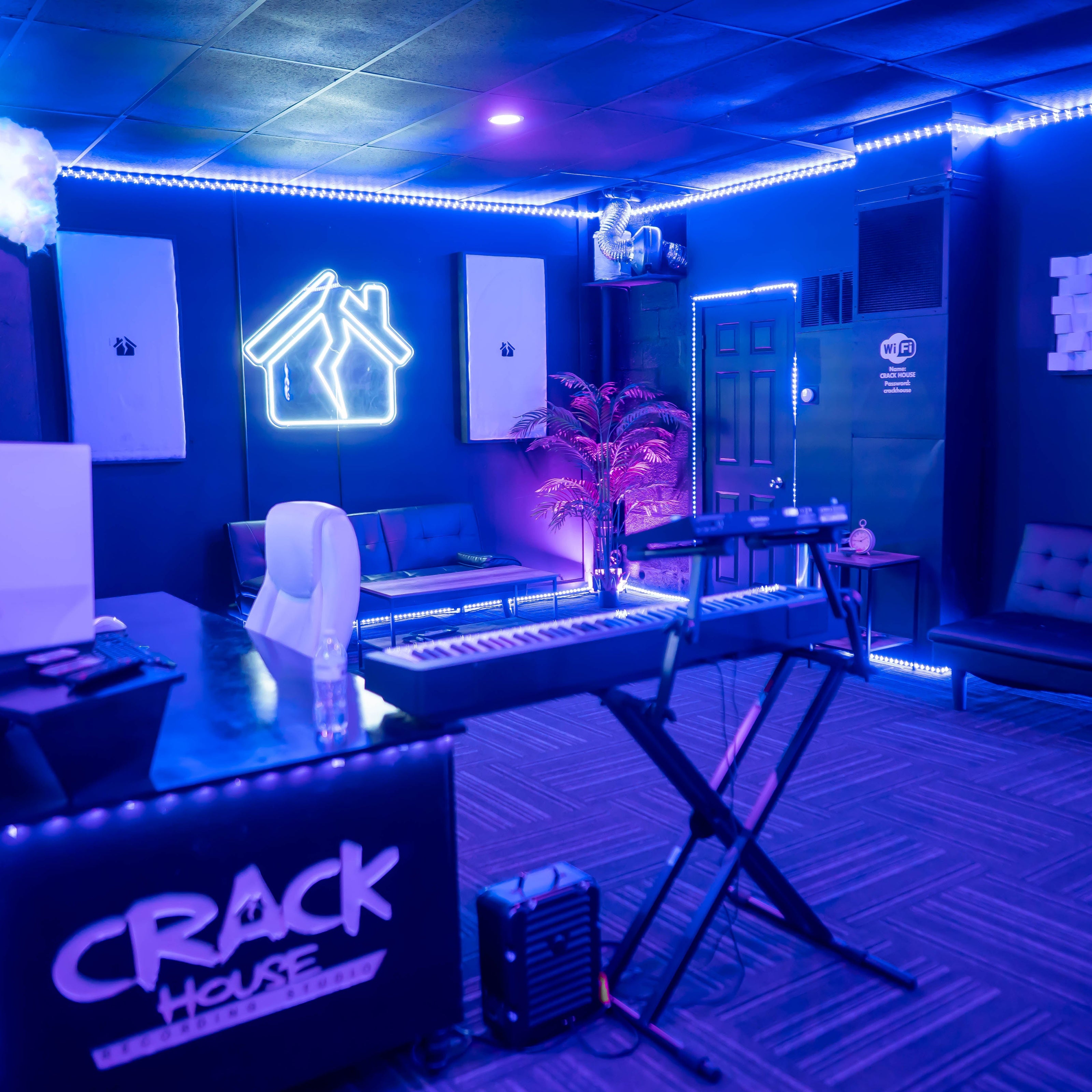 Real studio photo for Crack House Studios