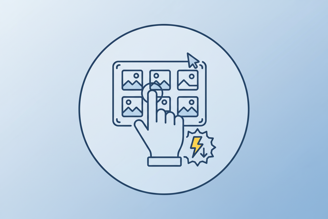 choose your favorite photos and get them instantly icon