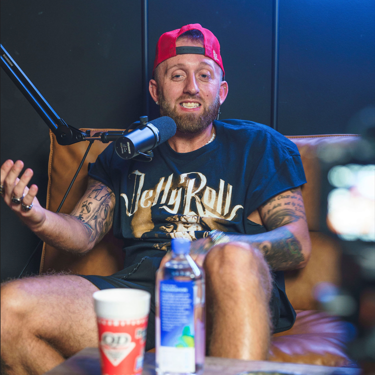 Creator recording a conversation at Crack House Studios