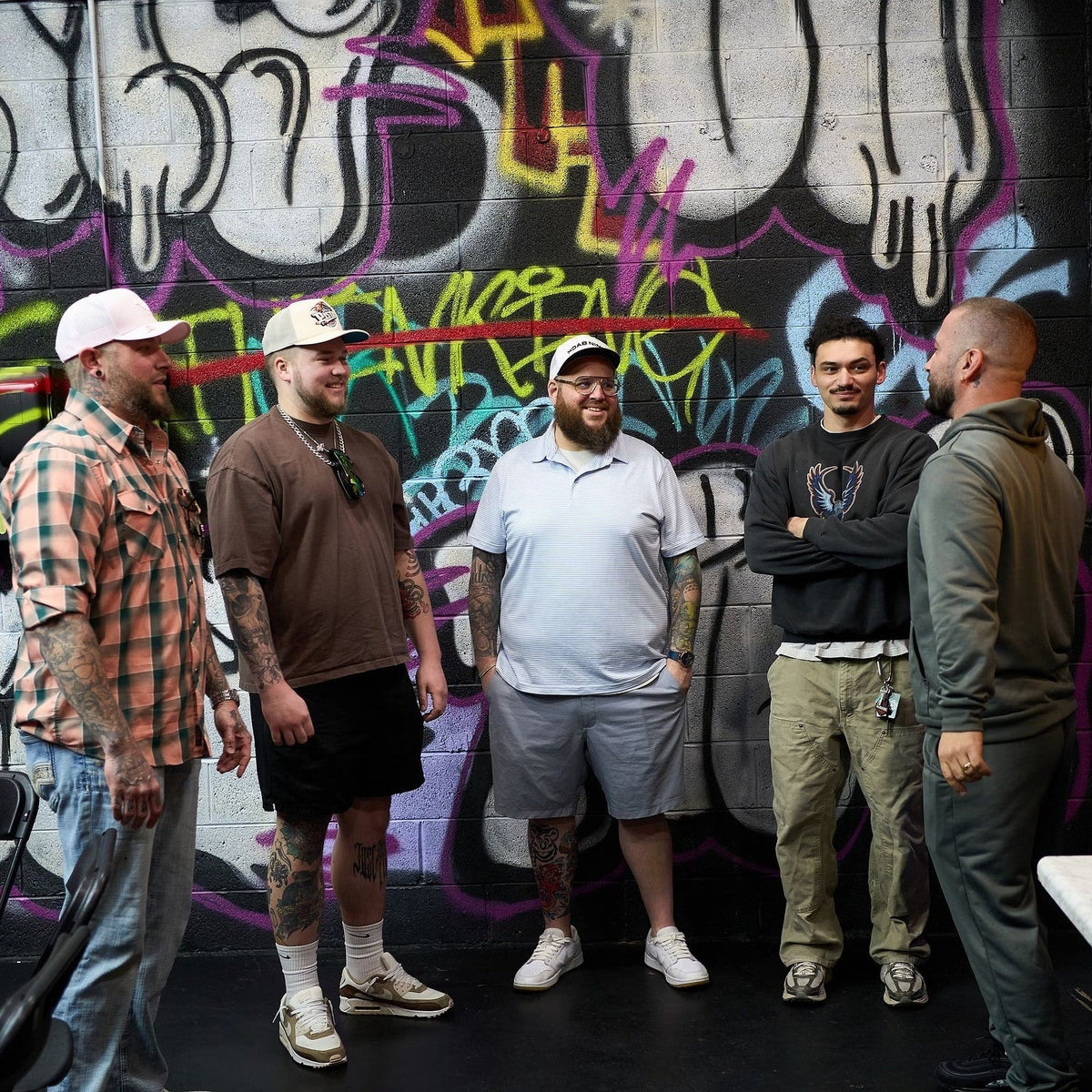 group networking during a professional event at Crack House Studios